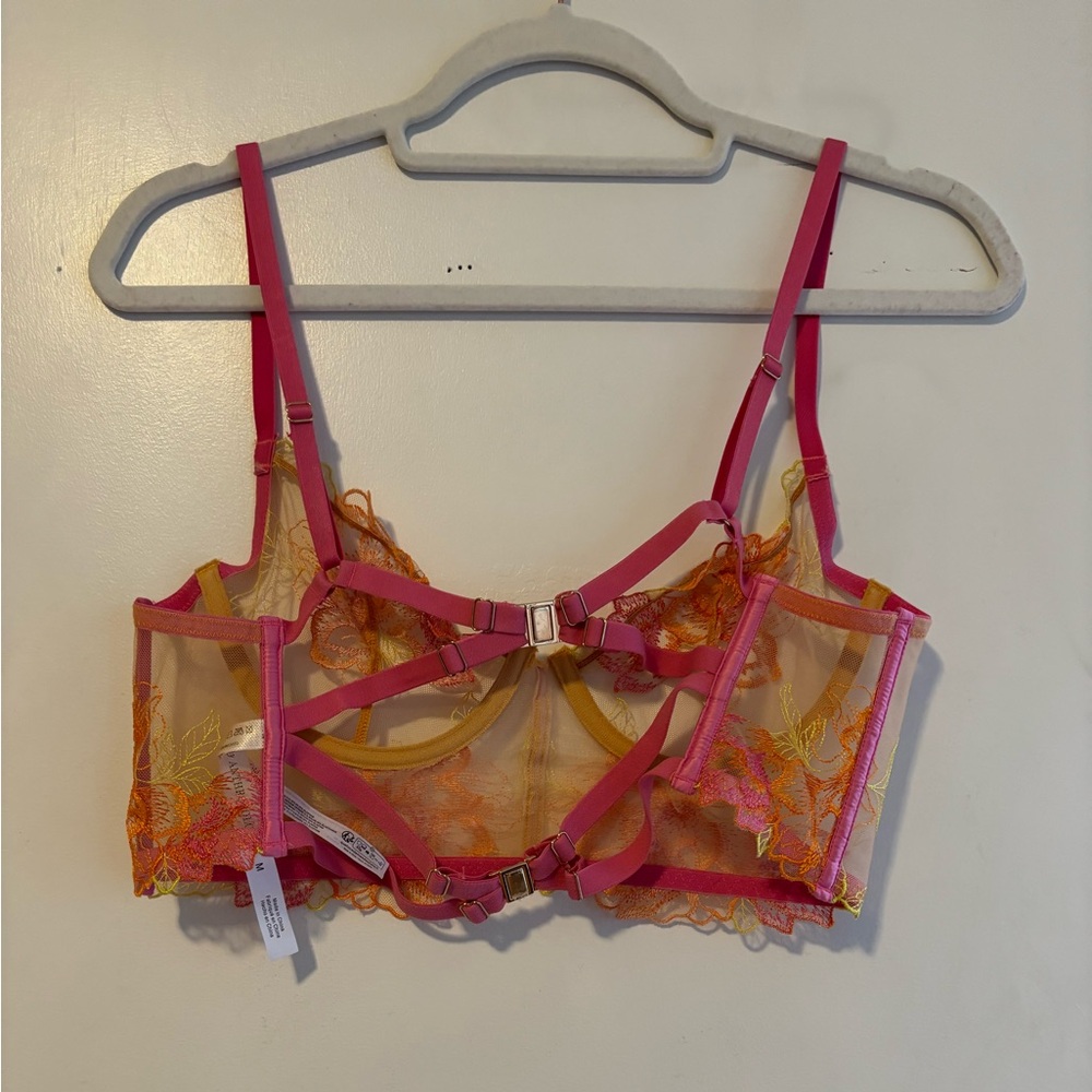By Anthropologie Embroidered Floral Lace Corset Top - Picture 6 of 10